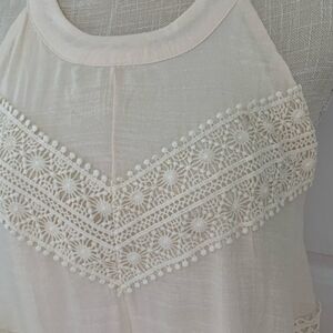 Cream Lace Halter Top